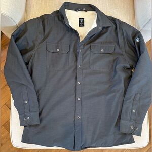 Men’s Joyrydr Shirt Jacket in Charcoal Grey Size Large